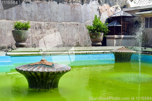 Image of Taman sari water castle green pool