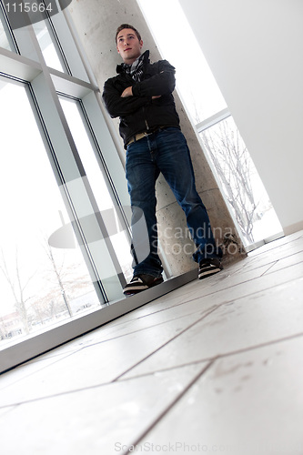 Image of Young Man Standing