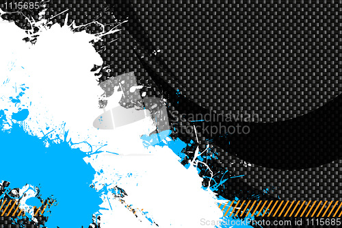 Image of Carbon Fiber Splattered Paint Layout