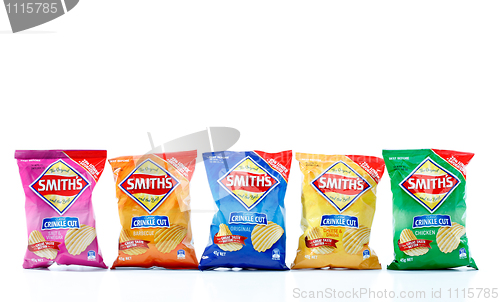 Image of Smiths Crinkle Cut Potato Chips Crisps varieties