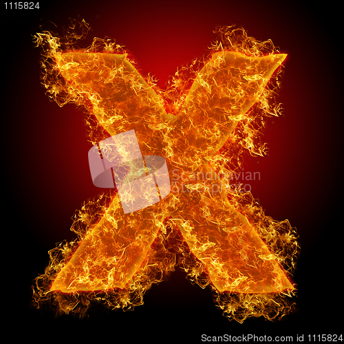 Image of Fire small letter X