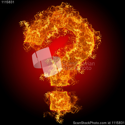 Image of Fire sign query mark