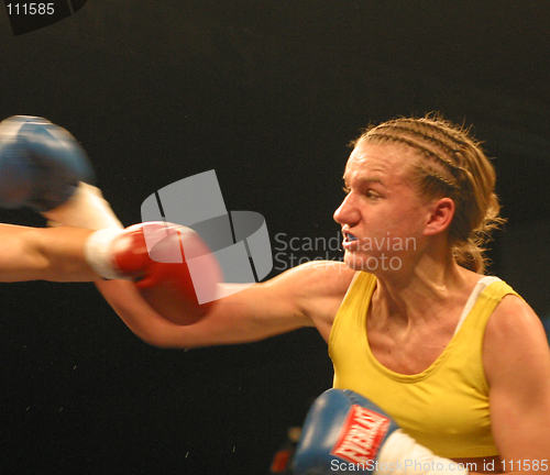 Image of female boxing