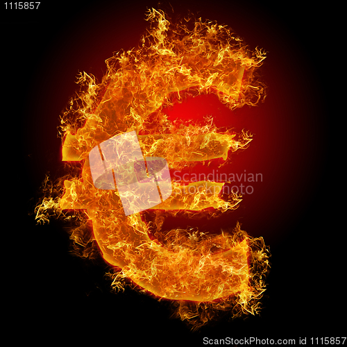 Image of Fire euro sign