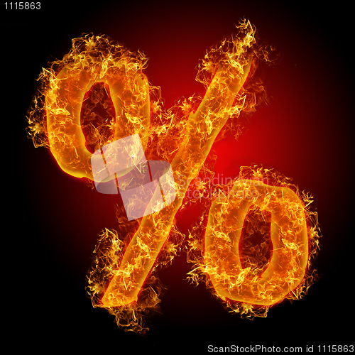 Image of Fire sign Percent