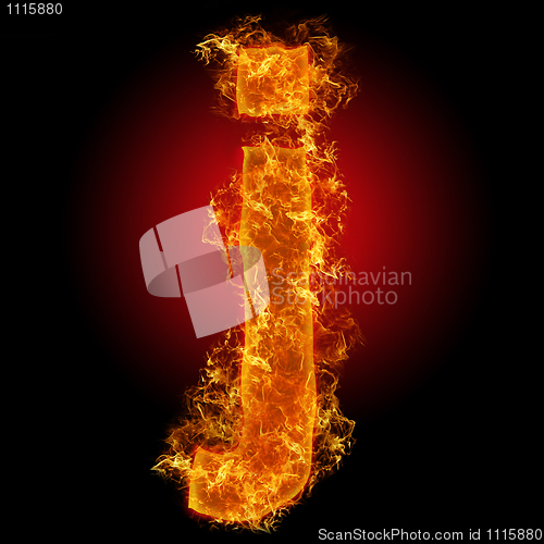 Image of Fire small letter J