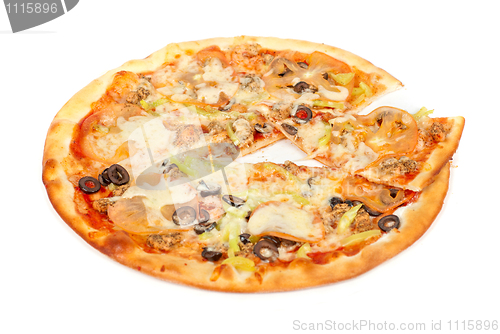 Image of seafood pizza