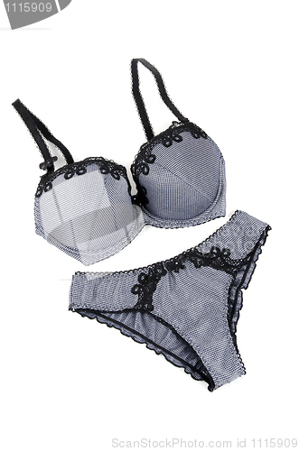 Image of Black and white lingerie
