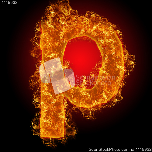 Image of Fire small letter P