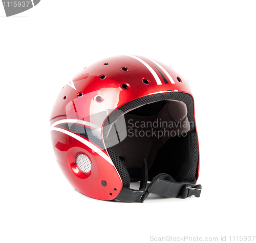 Image of skier helmet