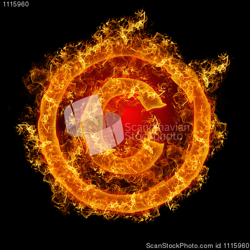 Image of Fire sign Copyright