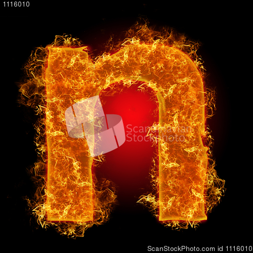 Image of Fire small letter N