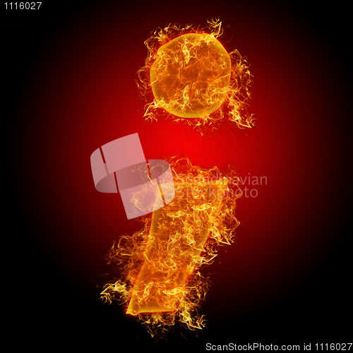 Image of Fire semicolumn letter