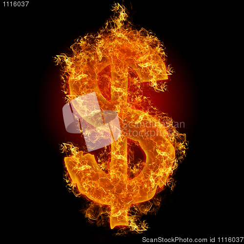 Image of Fire dollar sign