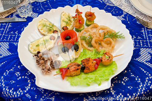 Image of seafood set