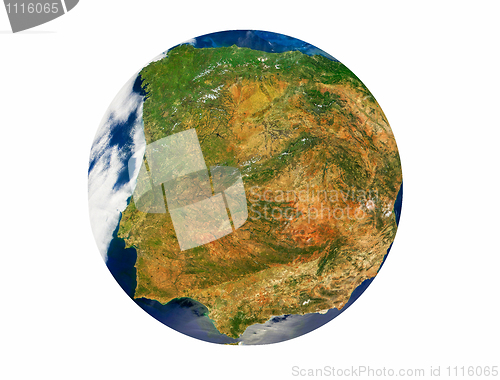 Image of Spain at the earth