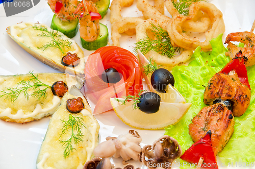 Image of seafood set