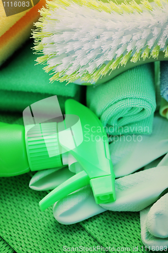 Image of cleaning supplies