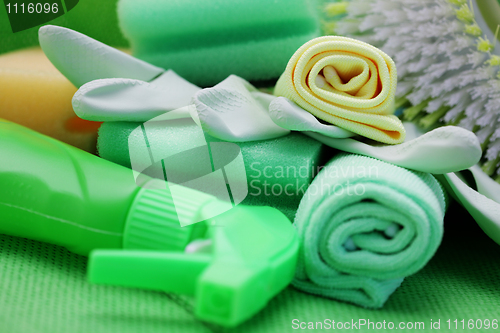 Image of cleaning supplies