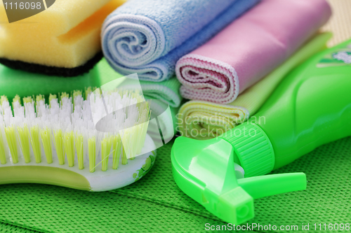 Image of cleaning supplies