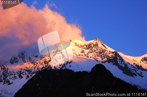 Image of Landscape of snow mountains