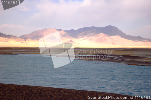 Image of Landscape of mountains and lake