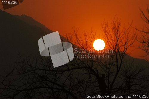 Image of Scenery of sunset