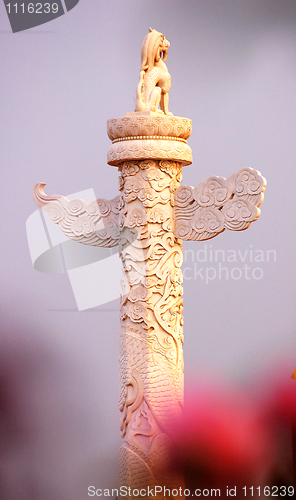 Image of Chinese marble pillar 