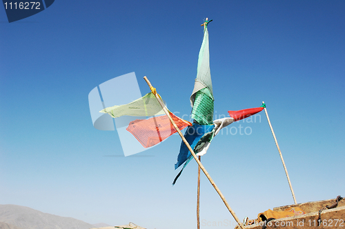 Image of Prayer flags in Tibet