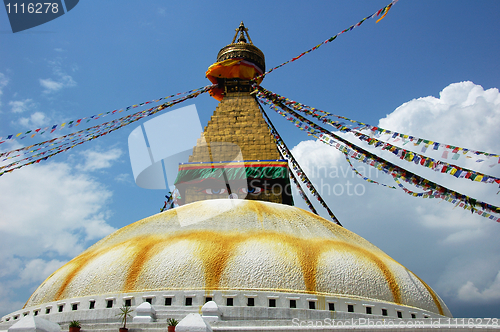 Image of Buddhist stupa in Kathmandu Nepal