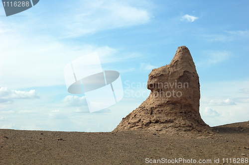 Image of Scenery of an ancient castle like Sphinx