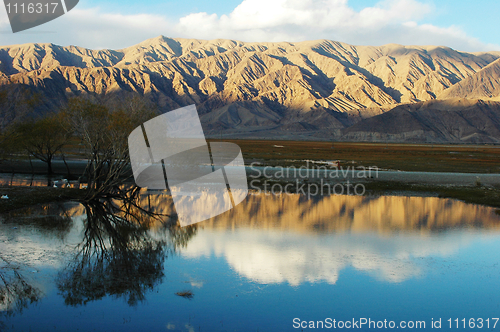 Image of Landscape of mountains and lake