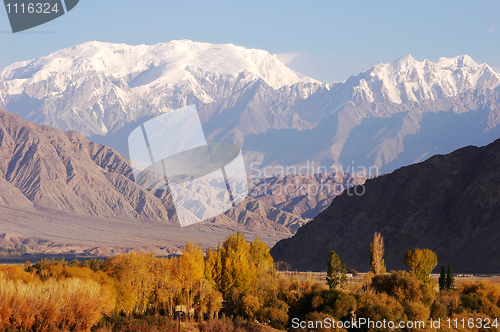 Image of Landscape of snow mountains