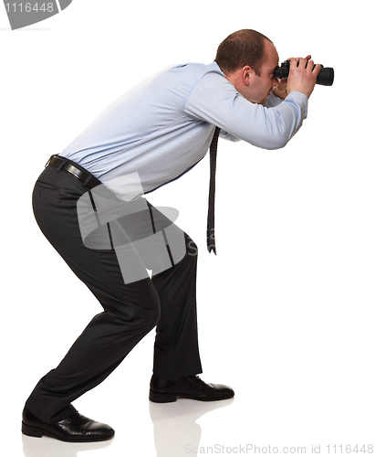 Image of man with binocular