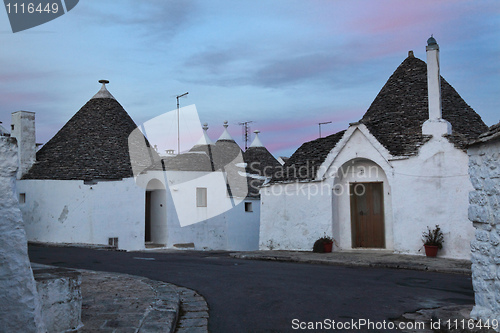 Image of alberobello night view