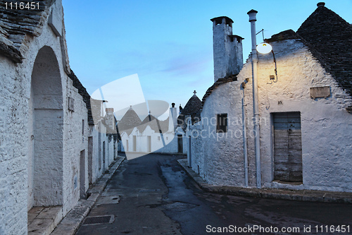 Image of night view of trulli