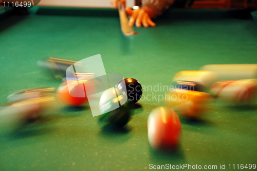 Image of Billiards playing