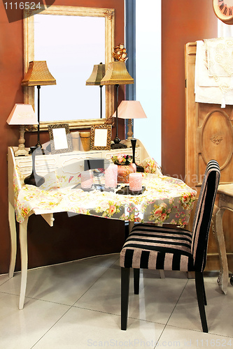 Image of Vintage makeup table
