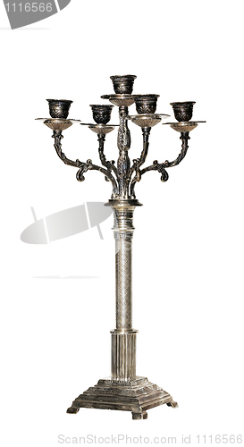Image of Silver candleholder