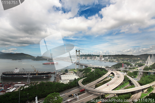 Image of Tsing Ma Bridge in Hong Kong