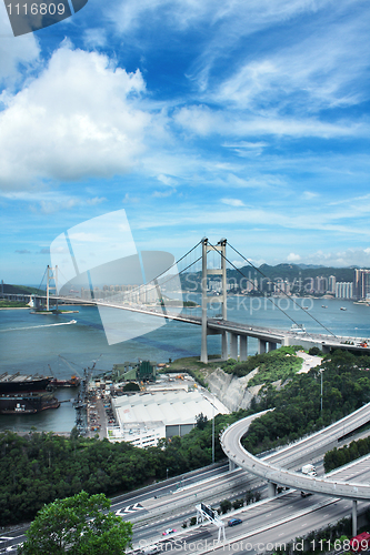 Image of Tsing Ma Bridge in Hong Kong