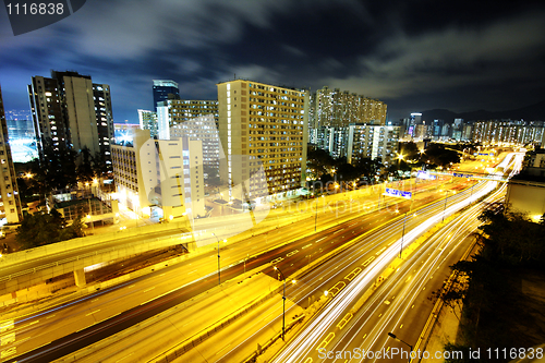 Image of busy traffic night 