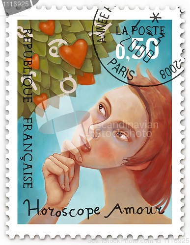 Image of Zodiac tree, stamp