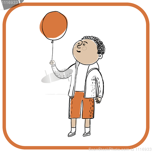 Image of The boy and the balloon