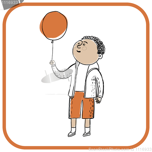 Image of The boy and the balloon