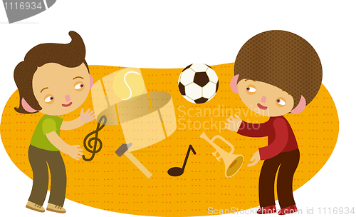 Image of kids, exercises