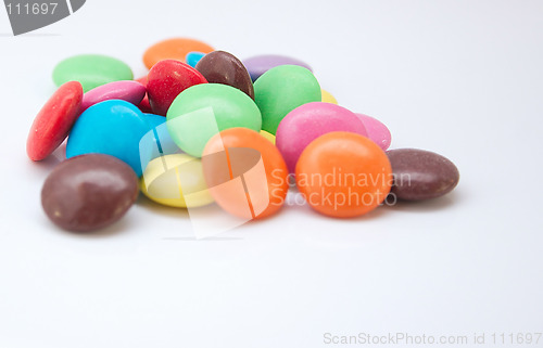 Image of chocolate coloured candy beans