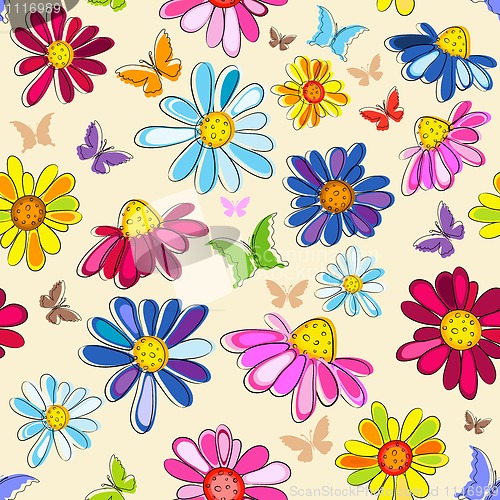 Image of Effortless pink floral pattern