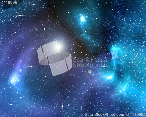 Image of starry background of deep outer space