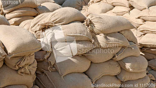 Image of sandbags in pile